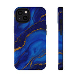 Blue Gold Marble Phone Case  Shamo's iPhone 13 / Glossy / Without gift packaging
