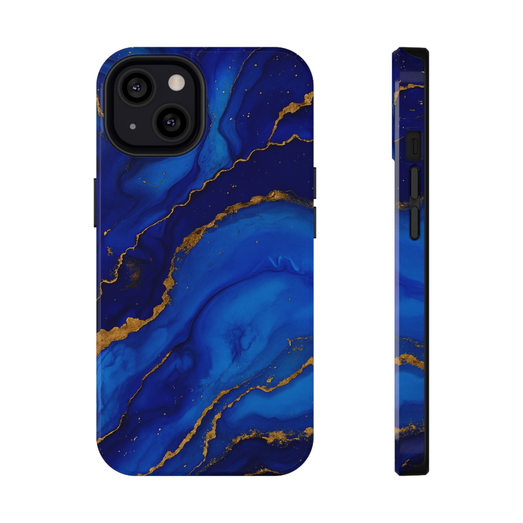 Blue Gold Marble Phone Case  Shamo's iPhone 13 / Glossy / Without gift packaging