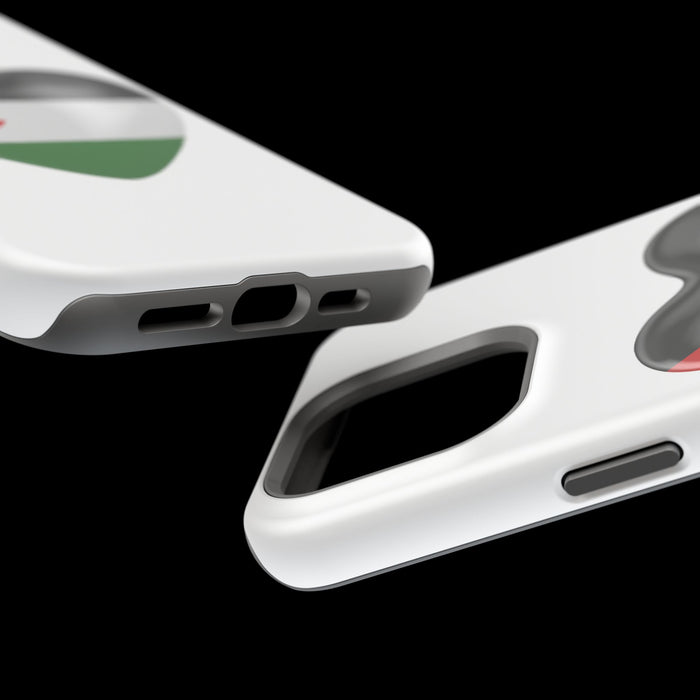 MagSafe Tough Cases with Palestinian flag in heart shape