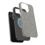 Cracked Concrete Texture iPhone Case with MagSafe compatibility  Shamo's