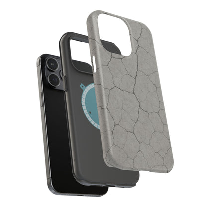 Cracked Concrete Texture iPhone Case with MagSafe compatibility  Shamo's