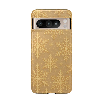 Golden Snowflake Holiday iPhone Case