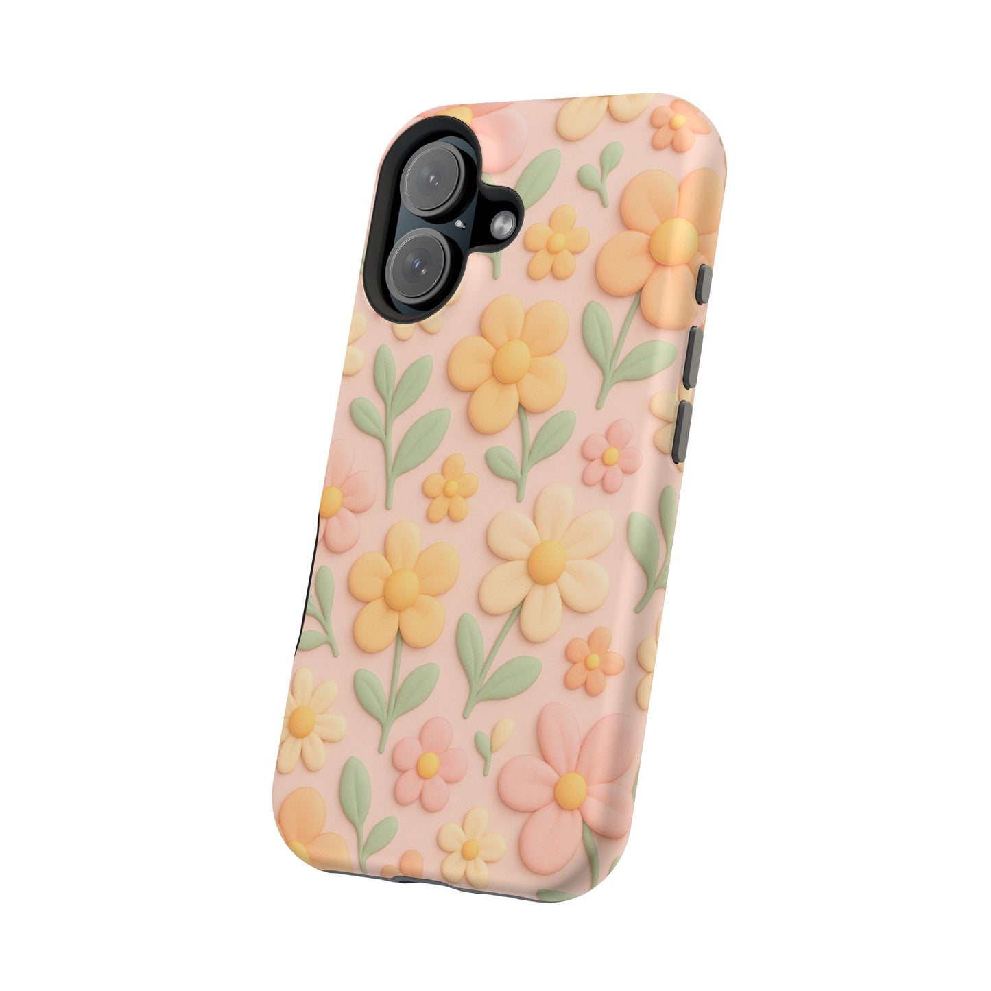 Vintage Floral 3D iPhone Case | MagSafe Compatible