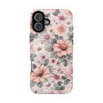 Floral Impact-Resistant Magnetic Phone Case