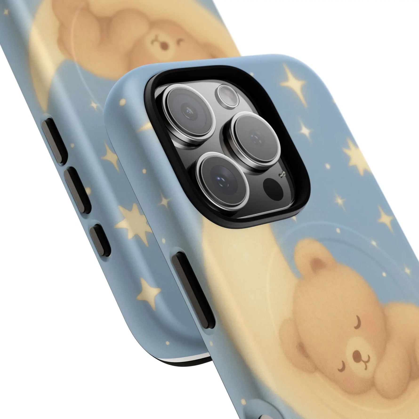 Sleepy Teddy Bear & Stars iPhone Case with MagSafe  Shamo's
