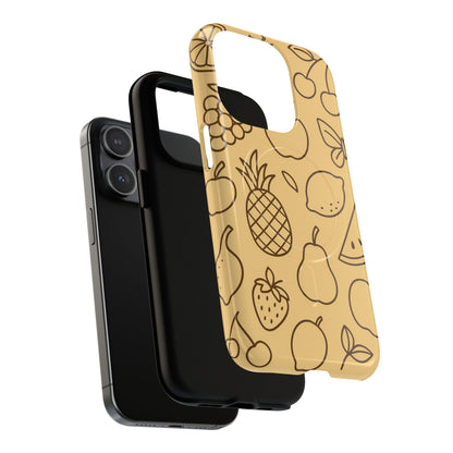 Fruity Drawing Design iPhone Case | Compatible with MagSafe