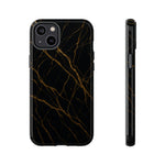 Black Marble Tough iPhone Case - Shamo's