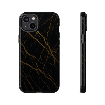 Black Marble Tough iPhone Case - Shamo's