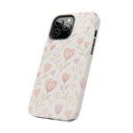 Pink Watercolor Heart Floral Pattern | Tough Impact Phone Case  Shamo's