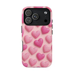 Barbiecore Glitter Hearts iPhone Case | MagSafe - Shamo's