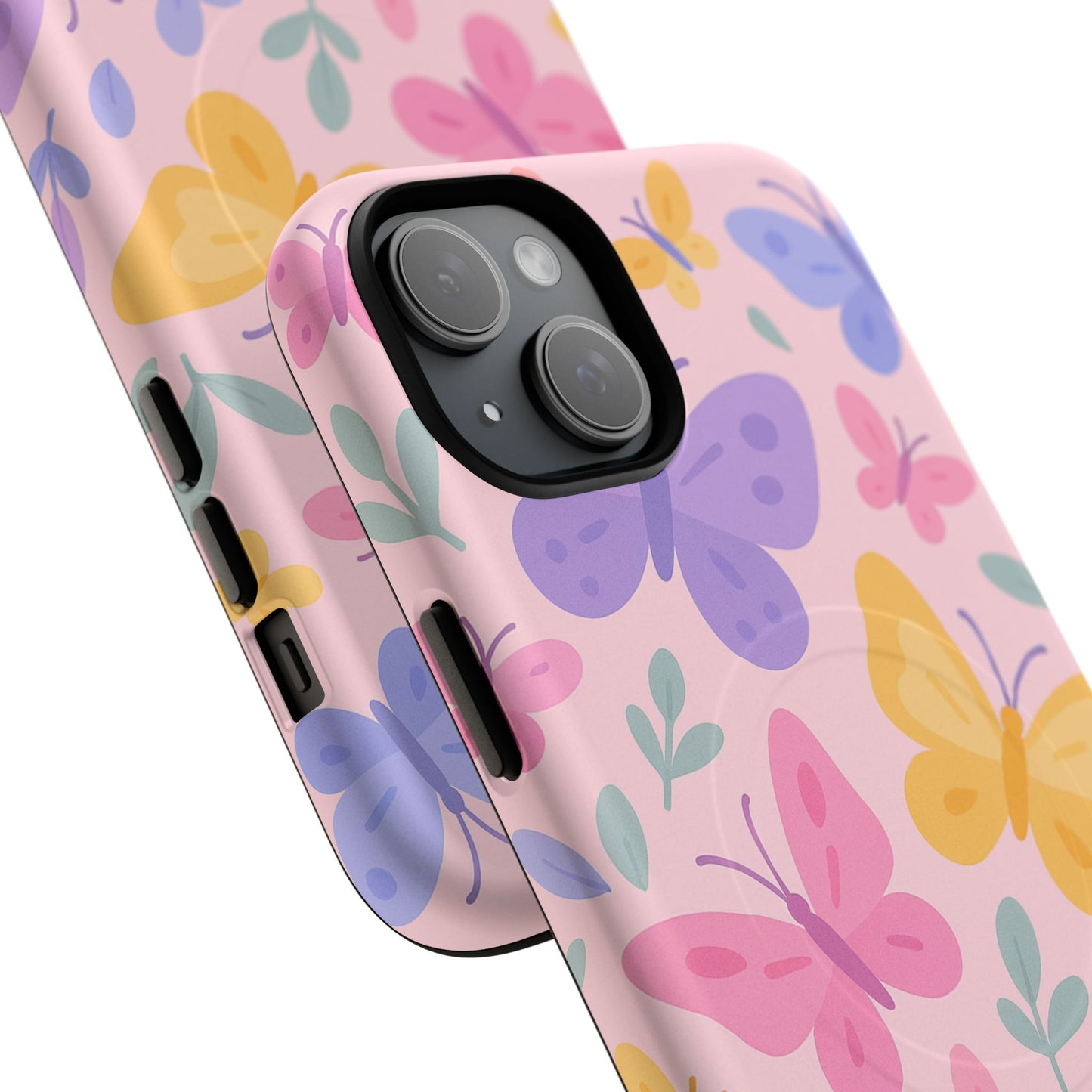 Butterfly Pattern Compatible with MagSafe Tough Magnetic Phone Case