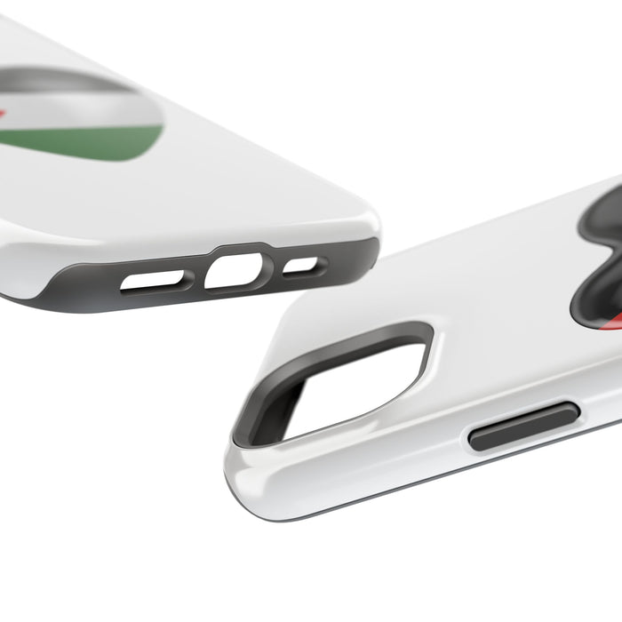 MagSafe Tough Cases with Palestinian flag in heart shape