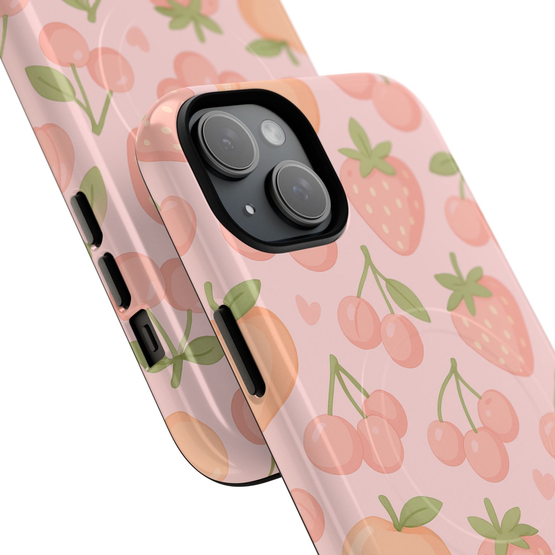 Cute Fruits iPhone Case - Colorful Cherry & Strawberry Design | MagSafe - Shamo's