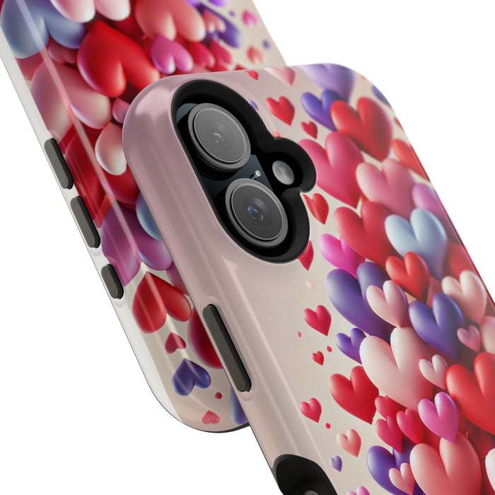 Shamo's Phone Case | MagSafe Compatible | Love Hearts Theme for iPhone 17 and more