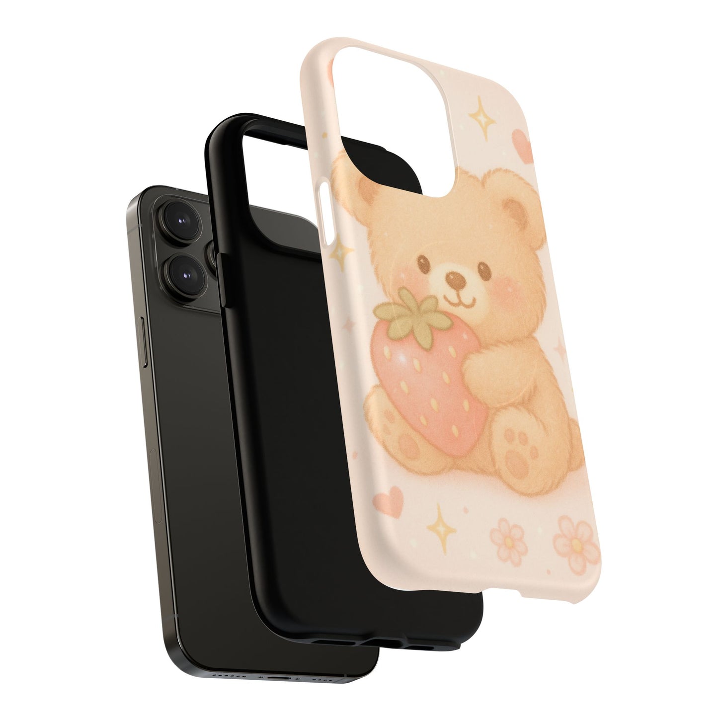 Strawberry Teddy iPhone Case with MagSafe