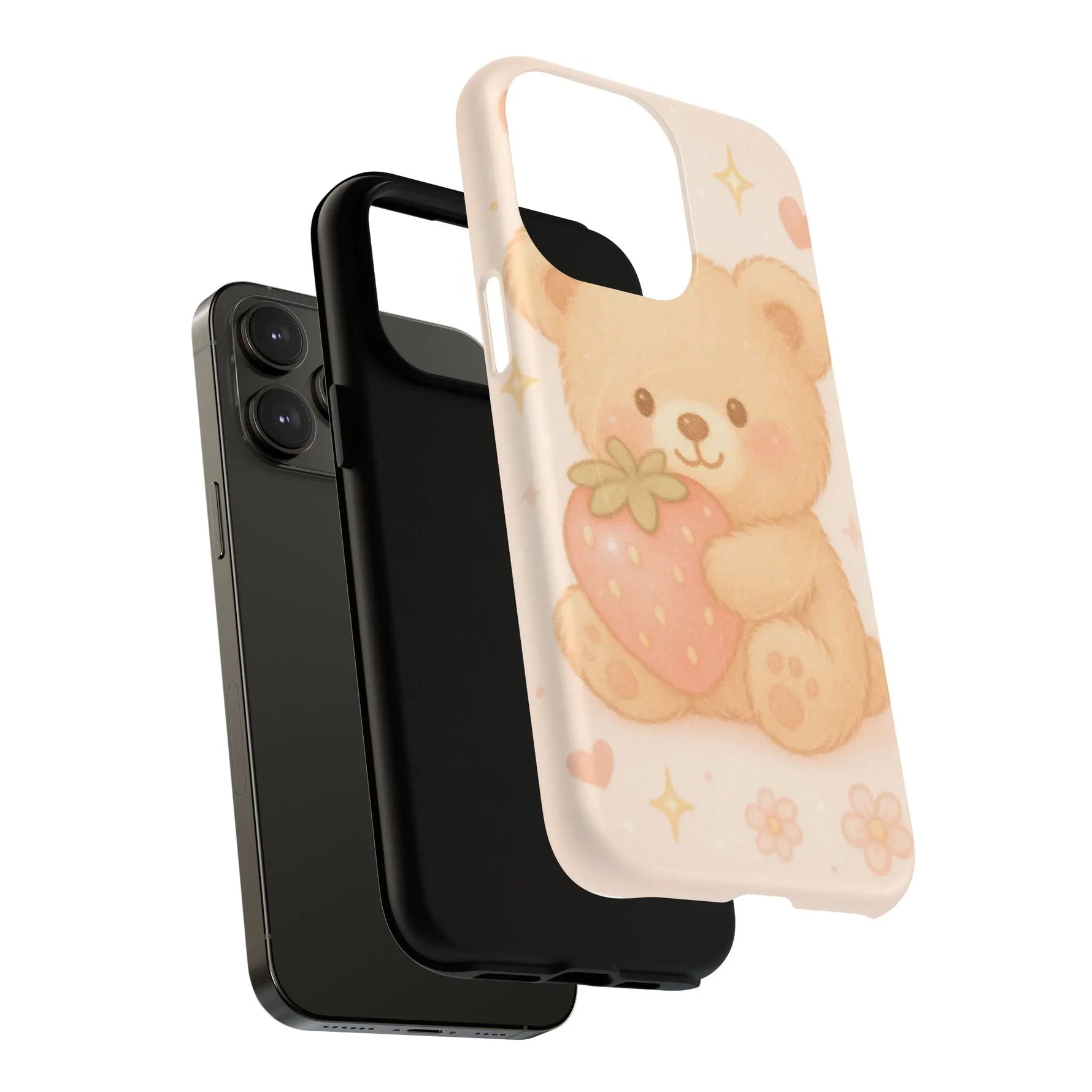 Strawberry Teddy iPhone Case with MagSafe  Shamo's