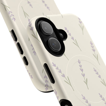 Lavender Minimal Bloom iPhone Case with MagSafe