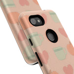 Autumn Cozy iPhone Case – Pumpkin, Heart & Coffee Cup Pattern  Shamo's