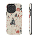 Winter Village Holiday Tough iPhone Case — Vintage Holidays & Snow Scene  Shamo's iPhone 14 Pro Max