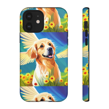 Tough Cases Golden Retriever with Wings Phone case