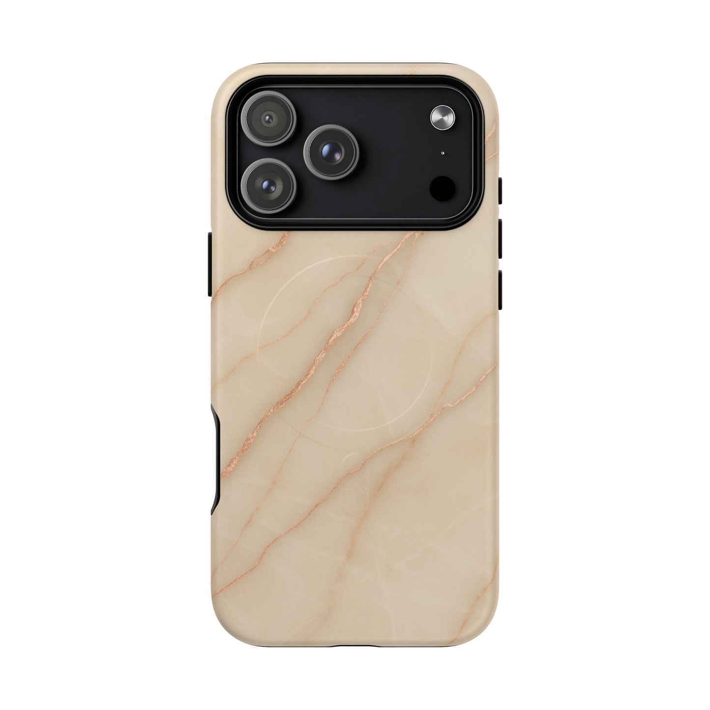 Luxury Series Marble Beige iPhone Case compatible with MagSafe - Shamo's