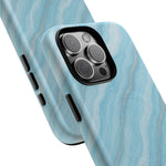 Sky Blue Marble iPhone Case with MagSafe  Shamo's