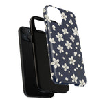 Navy Blossom Floral iPhone Case | MagSafe  Shamo's