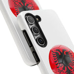Tough Phone Cases with Albanian soccer flag - Shamo's
