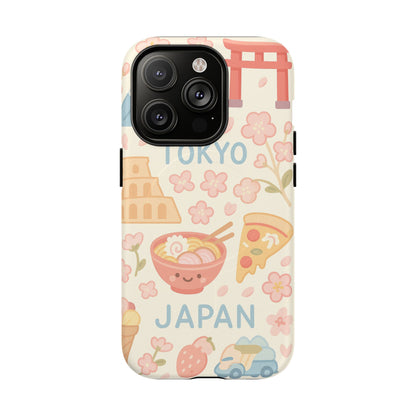 Tokyo Travel iPhone Case - Cute Japan Design | MagSafe