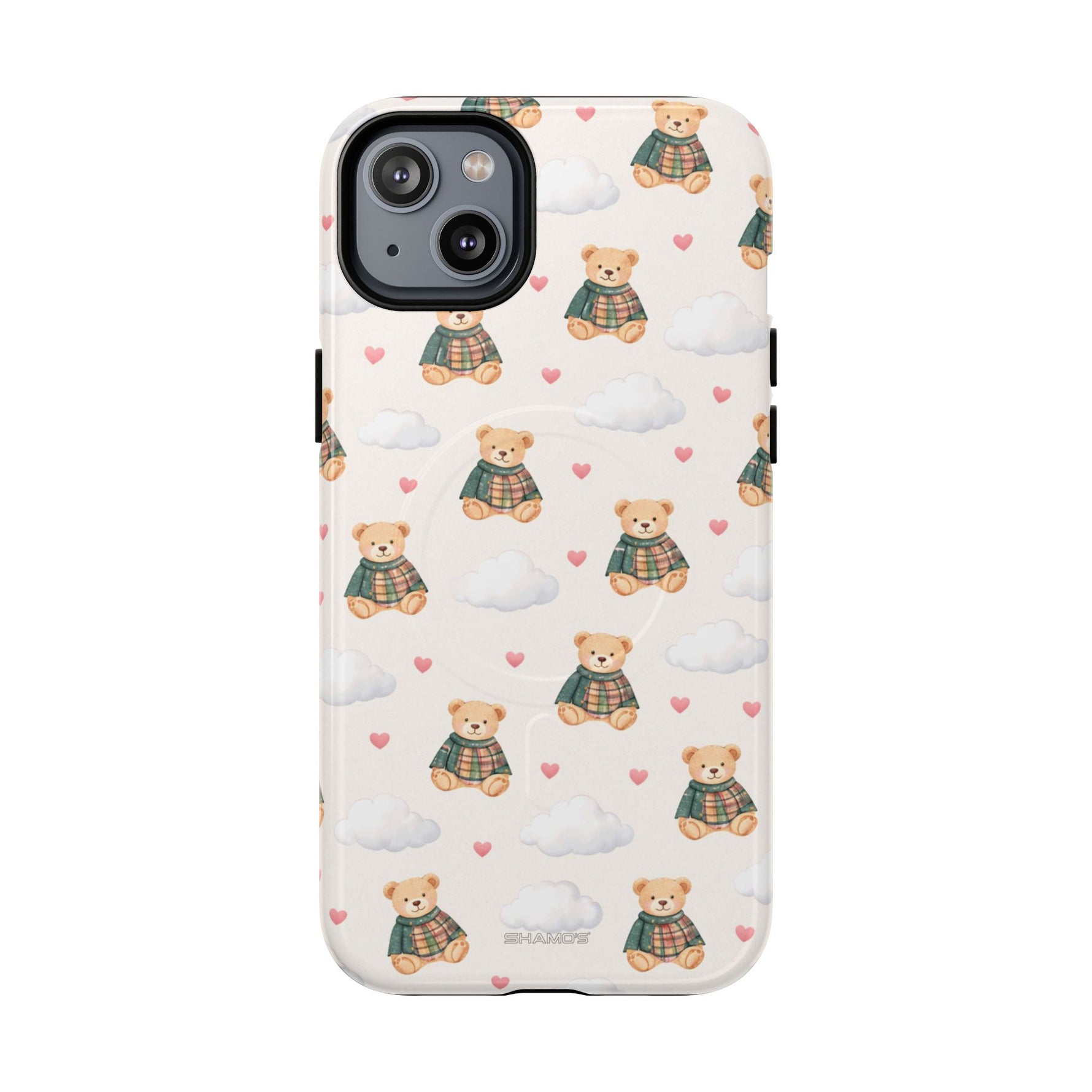Funda para iPhone con diseño de osito de peluche Dreamy Cloud y MagSafe