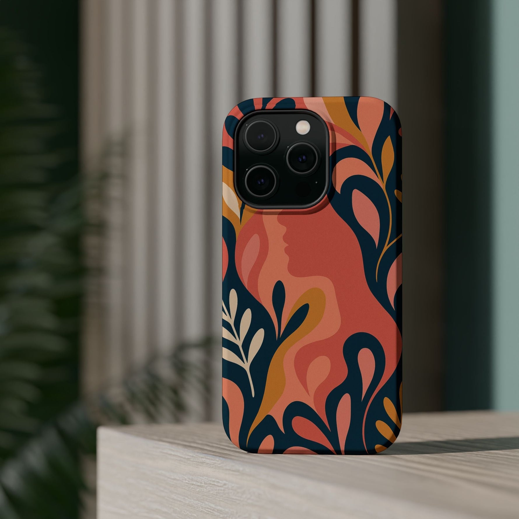 Floral Feminine Abstract MagSafe Impact-Resistant iPhone Case  Shamo's