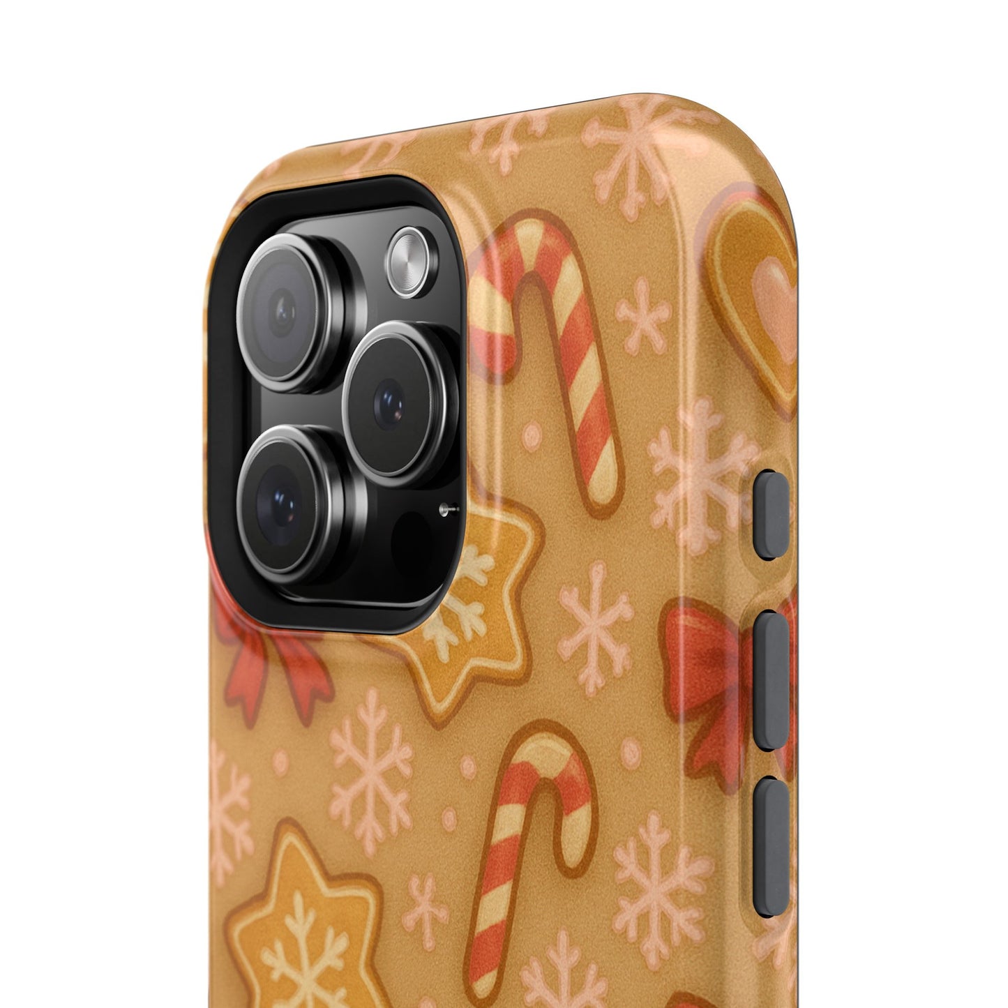 Candy Cane & Gingerbread Holiday iPhone Case — Impact-Resistant