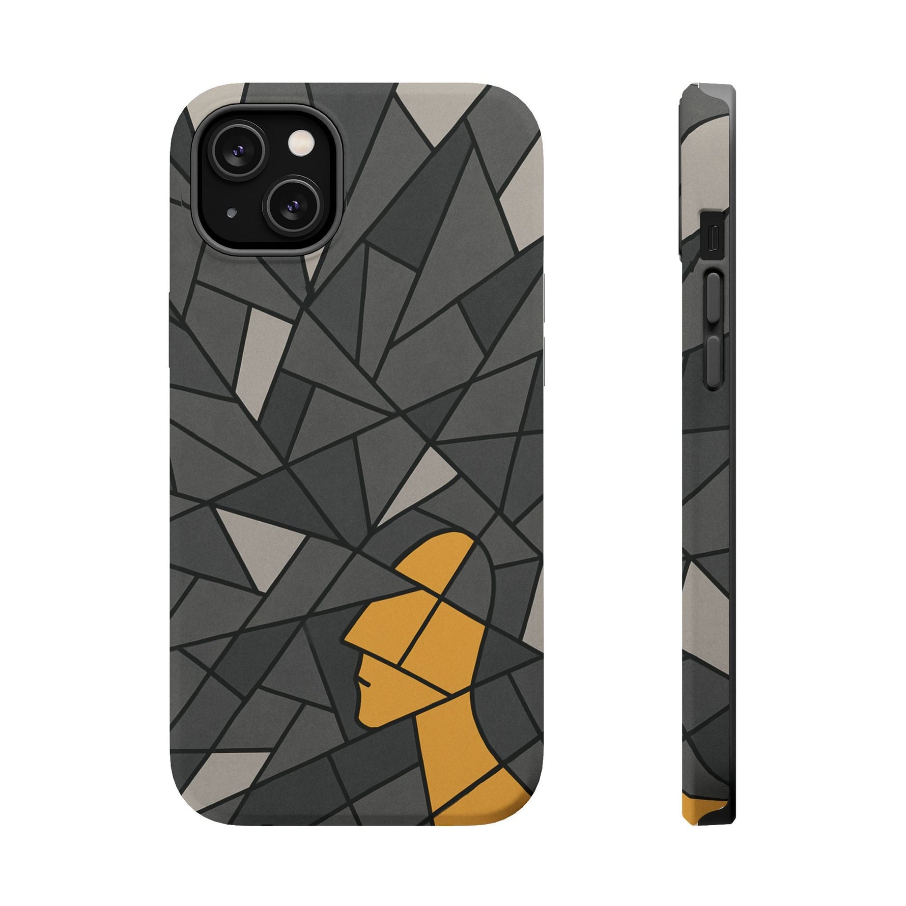 “Rebuilding Myself” Abstract iPhone Case — Magnetic MagSafe Impact-Resistant  Shamo's iPhone 14 Plus / Matte