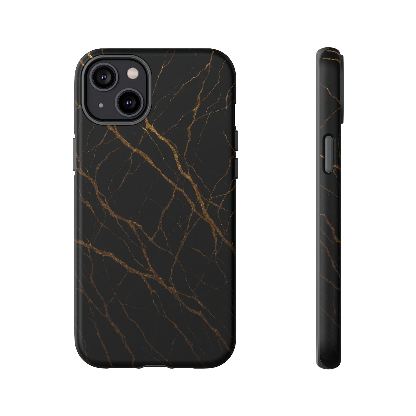 Black Marble Tough iPhone Case - Shamo's