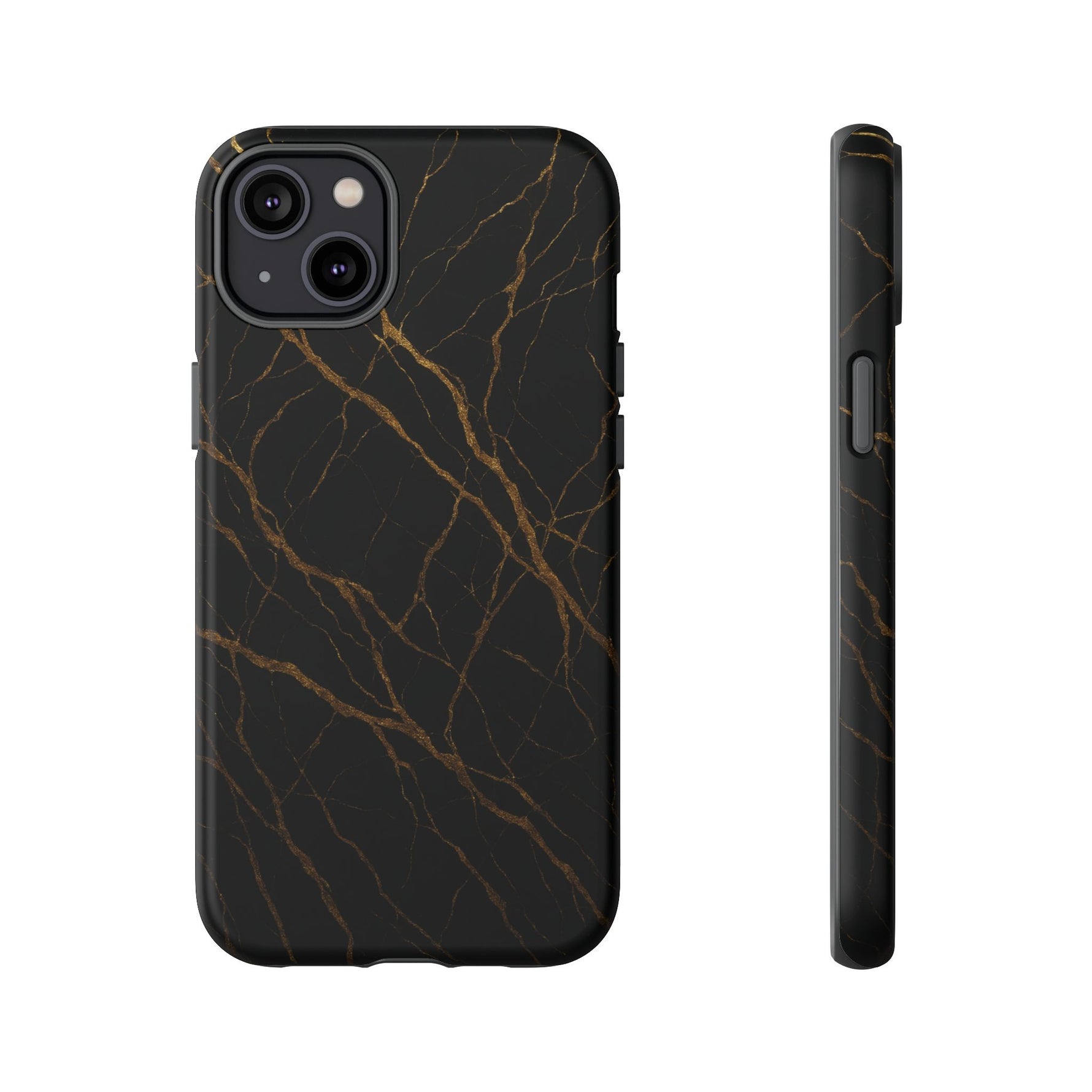 Black Marble Tough iPhone Case - Shamo's