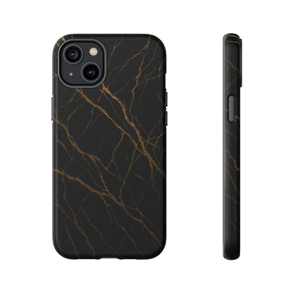 Black Marble Tough iPhone Case - Shamo's