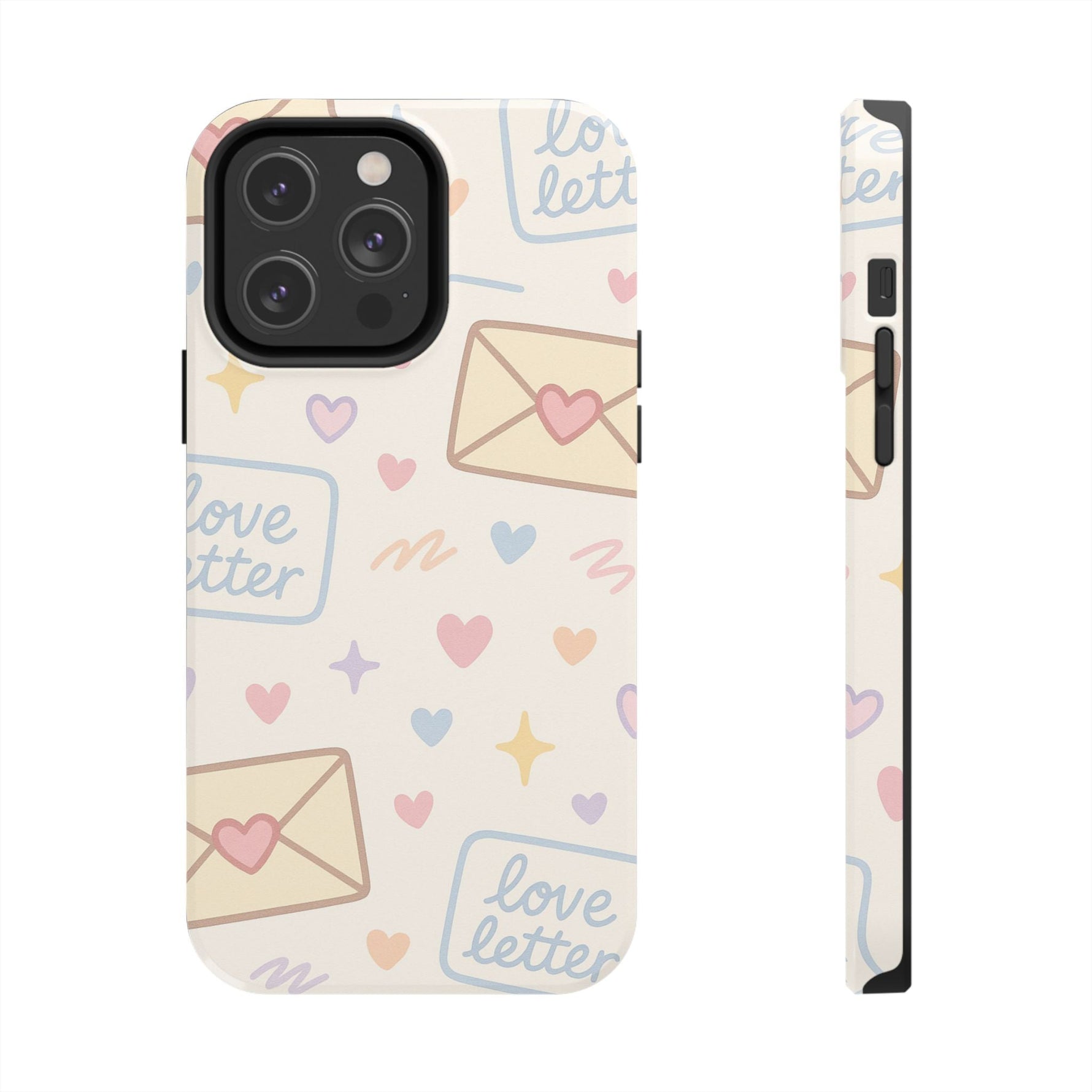Pastel Love Letter Hearts Impact Phone Case  Shamo's iPhone 14 Pro Max
