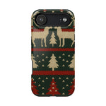 Holiday Reindeer Knit iPhone Case | compatible with MagSafe  Shamo's iPhone 17 Air / Glossy