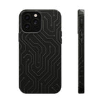 Black Circuit Board Design iPhone Case | MagSafe  Shamo's iPhone 13 Pro Max / Glossy