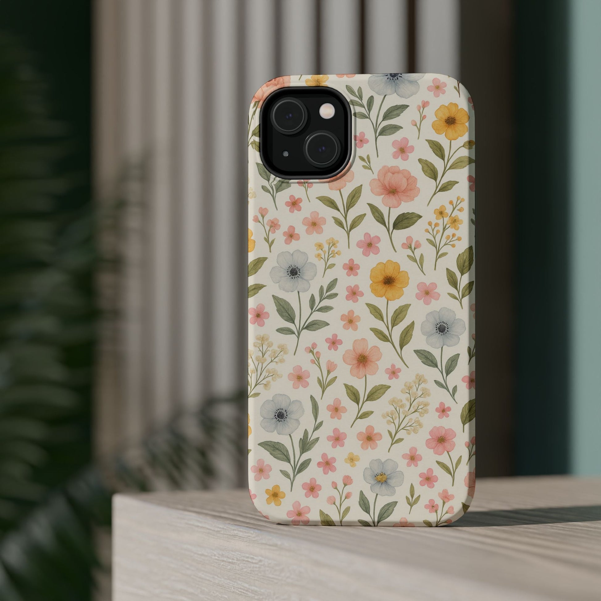 Floral Garden Impact iPhone Case with MagSafe compatibility  Shamo's