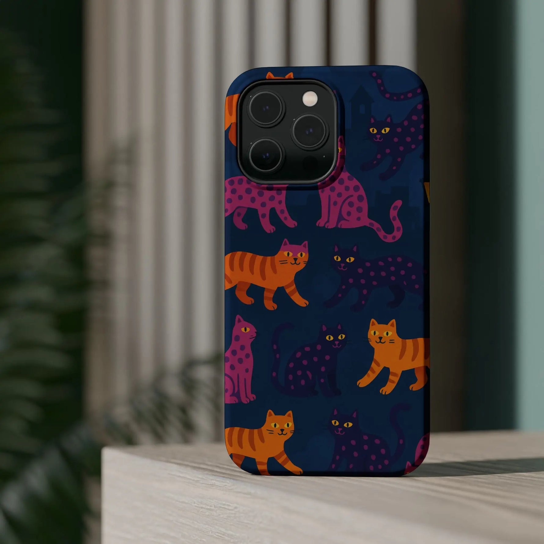 Colorful Cat Phone Case - MagSafe Impact-Resistant - Shamo's