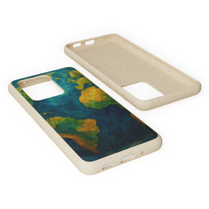 Biodegradable Phone Case — Earth Illustration Eco-Friendly Case  Shamo's