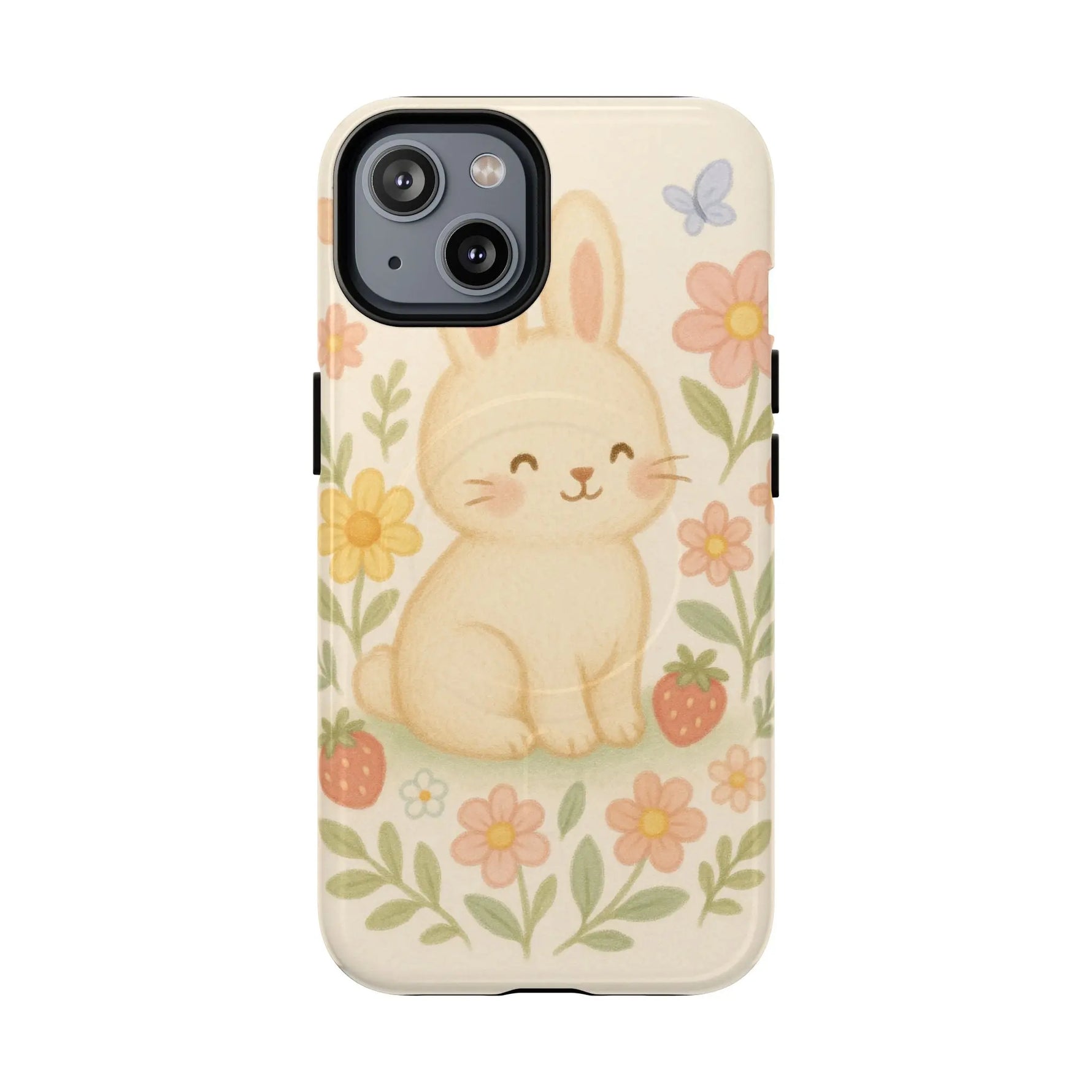 Fluffy Bunny Garden iPhone Case with MagSafe - Shamo's