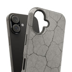 Cracked Concrete Texture iPhone Case with MagSafe compatibility