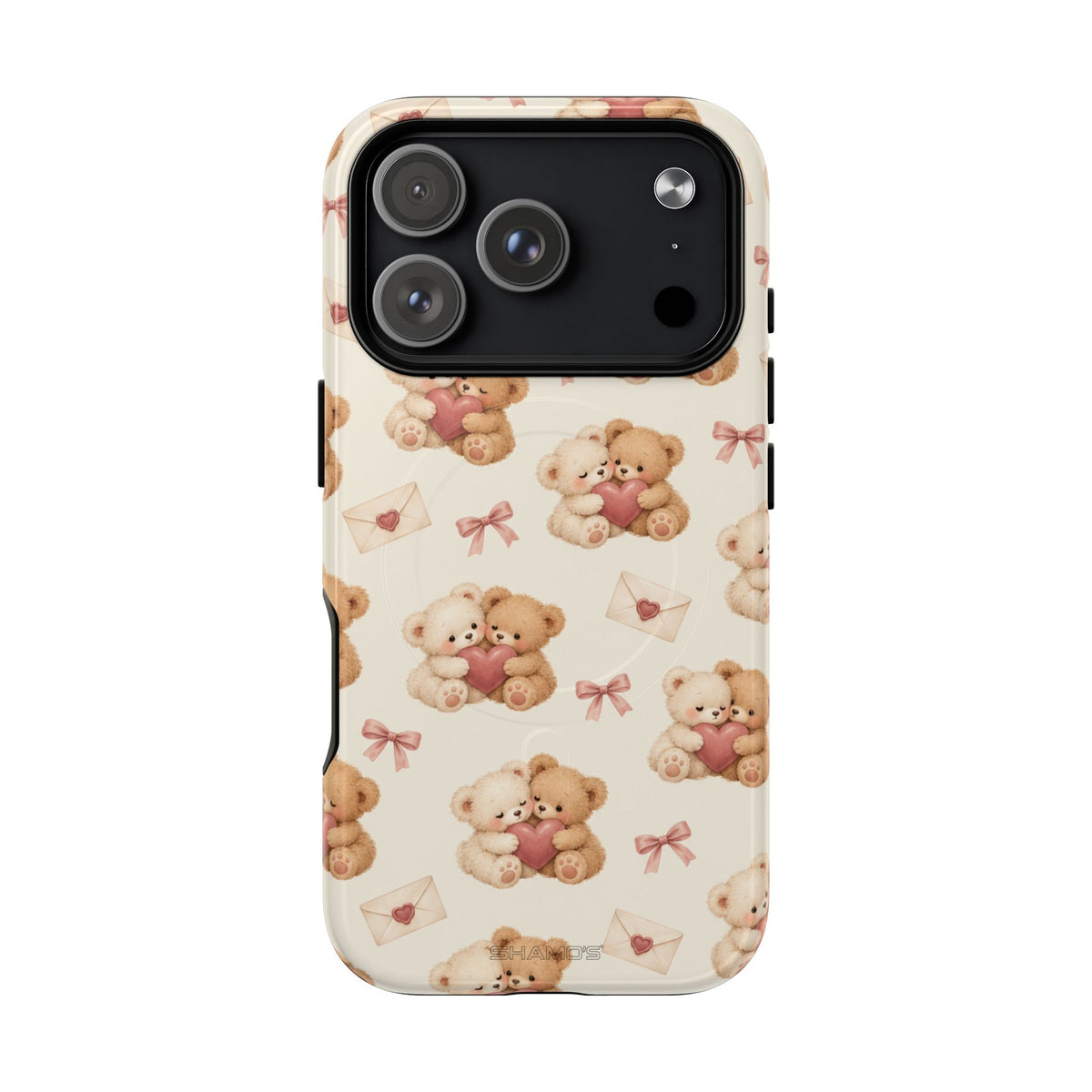 Telefoonhoesje met MagSafe met teddybeer verliefd