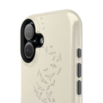 'Knowledge, Freedom, Imagination' Book & Birds Minimalist Magnetic Impact-Resistant Phone Case with MagSafe