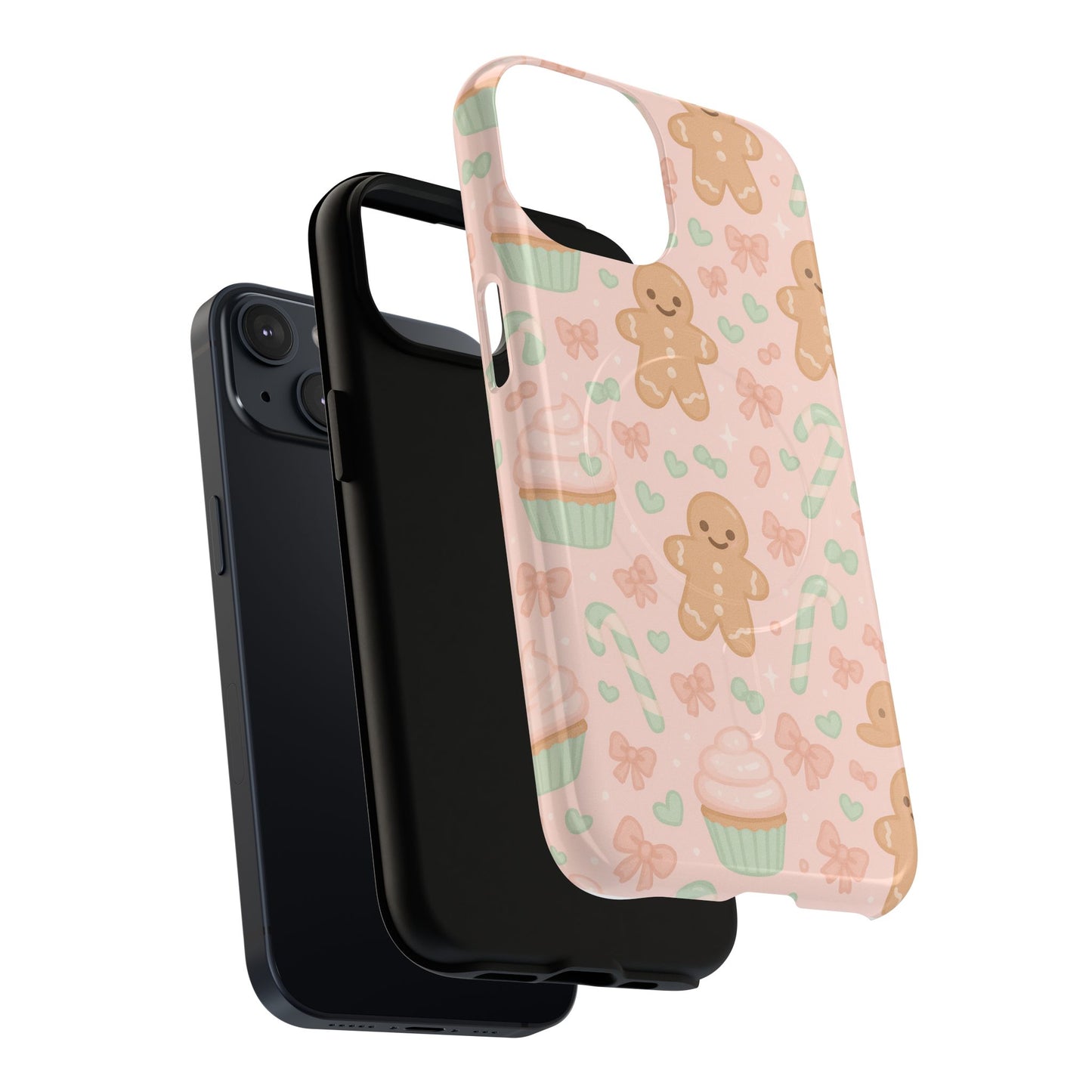 Gingerbread Candy Holiday Tough iPhone Case | compatible with MagSafe
