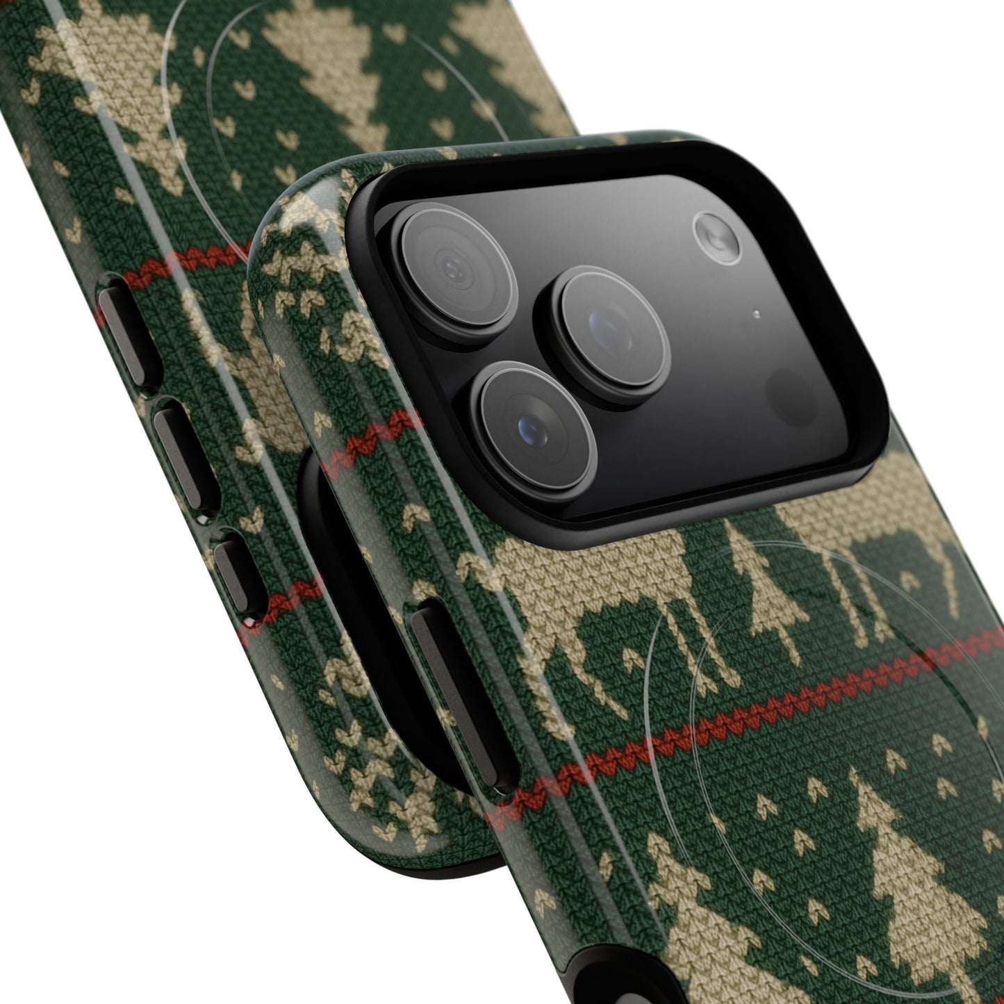 Holiday Knit Reindeer MagSafe Tough iPhone Case