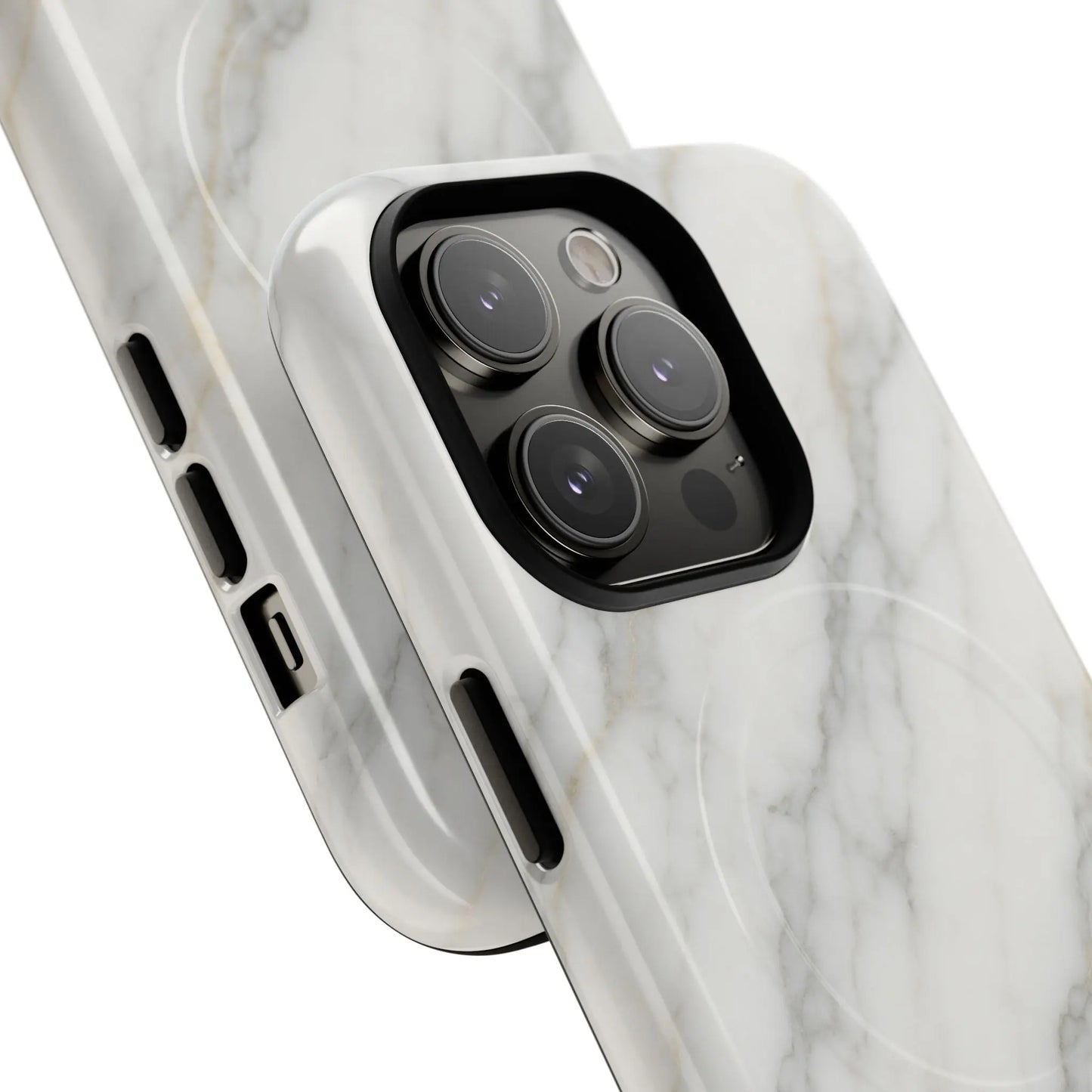 Classic White Marble iPhone Case with MagSafe