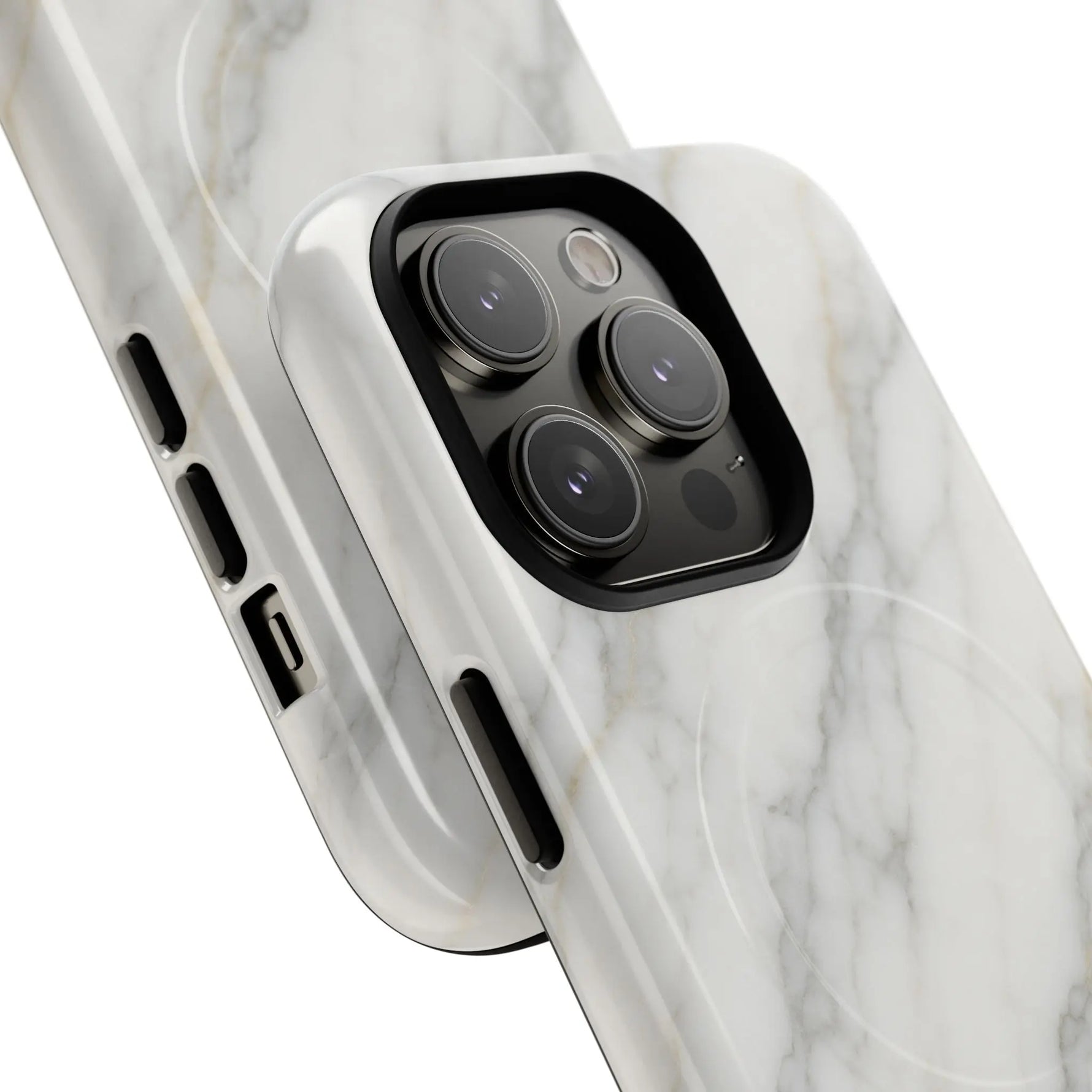 Classic White Marble iPhone Case with MagSafe  Shamo's